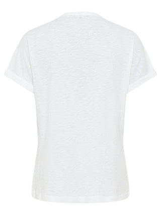 Olsen Broderie Anglaise Top White Short Sleeve Collien - MMJs Fashion