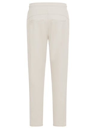 Olsen Drawstring Waist Trousers Beige Lisa Straight - MMJs Fashion