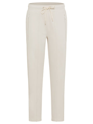 Olsen Drawstring Waist Trousers Beige Lisa Straight - MMJs Fashion