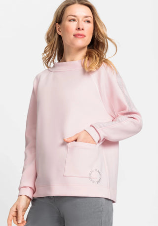 Olsen Funnel Neck Sweatshirt Light Pink Cora - MMJs Fashion