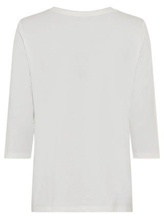 Olsen Gold Spot Long Sleeve Top Ivory Hannah - MMJs Fashion