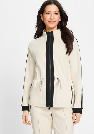 Olsen Jersey Jacket Beige Black Henny Jersey - MMJs Fashion