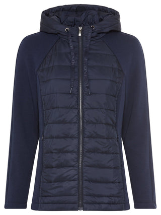 Olsen Jersey Padded Jacket Navy Blue Henny Jersey - MMJs Fashion