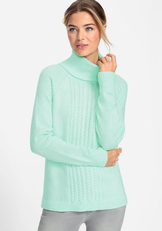 Olsen Roll Neck Jumper Mint Green Henny - MMJs Fashion