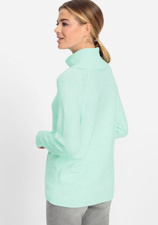 Olsen Roll Neck Jumper Mint Green Henny - MMJs Fashion