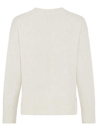 Olsen Round Neck Jumper Beige Melange Cora - MMJs Fashion