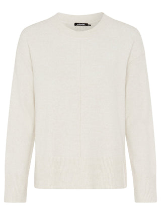 Olsen Round Neck Jumper Beige Melange Cora - MMJs Fashion