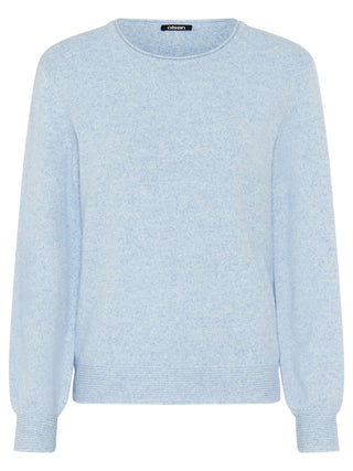 Olsen Round Neck Jumper Light Blue Melange Henny - MMJs Fashion