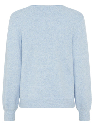 Olsen Round Neck Jumper Light Blue Melange Henny - MMJs Fashion