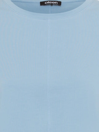 Olsen Short Sleeved Top Light Blue Cosima - MMJs Fashion