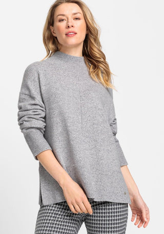 Olsen Turtle Neck Jumper Grey Melange Cora - MMJs Fashion