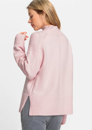 Olsen Turtle Neck Jumper Light Pink Melange Cora - MMJs Fashion