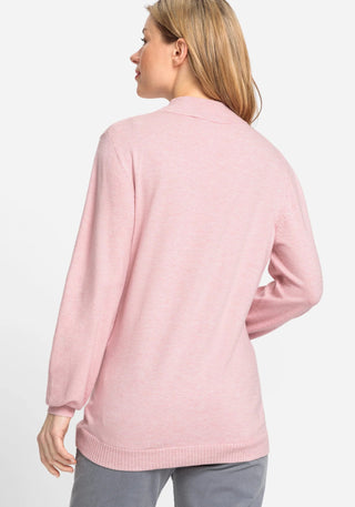 Olsen Turtle Neck Jumper Pink Melange Eva - MMJs Fashion