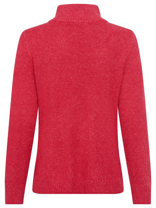 Olsen Zip Collar Jumper Red Henny - MMJs Fashion