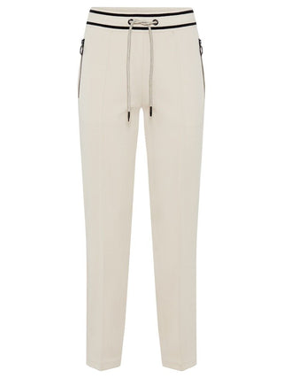 Olsen Zip Pocket Trousers Beige Lisa Straight - MMJs Fashion