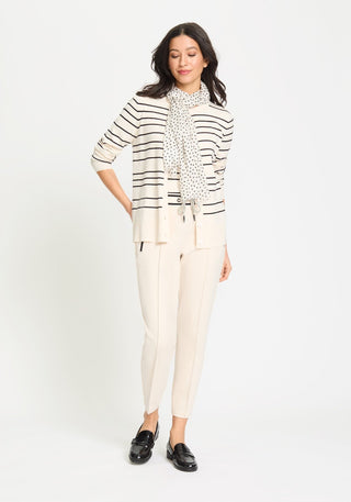 Olsen Zip Pocket Trousers Beige Lisa Straight - MMJs Fashion