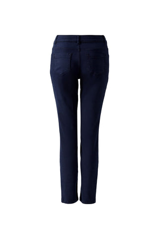 Oui Cropped Jeggings Navy Blue Baxter - MMJs Fashion