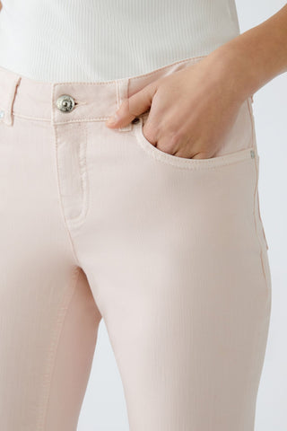 Oui Cropped Jeggings Pink Baxter - MMJs Fashion