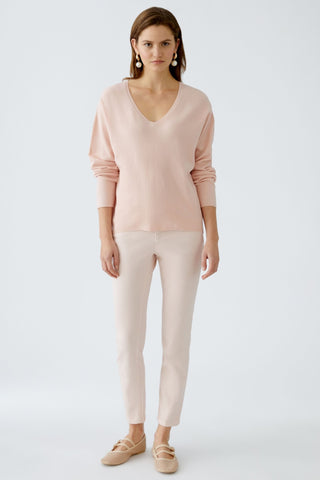 Oui Cropped Jeggings Pink Baxter - MMJs Fashion