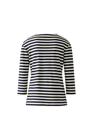 Oui Striped Top Blue White Sunala - MMJs Fashion