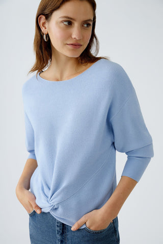 Oui Twist Front Jumper Powder Blue - MMJs Fashion