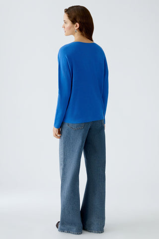 Oui V - Neck Jumper Blue - MMJs Fashion