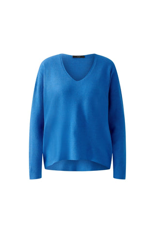 Oui V - Neck Jumper Blue - MMJs Fashion