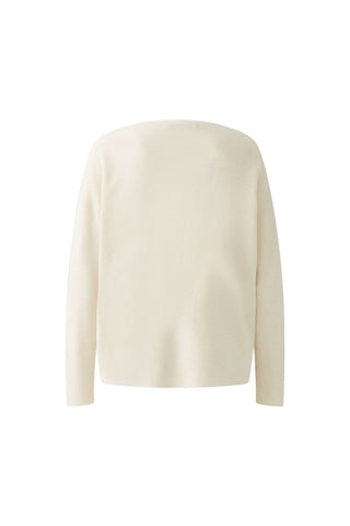 Oui V - Neck Jumper Ivory - MMJs Fashion