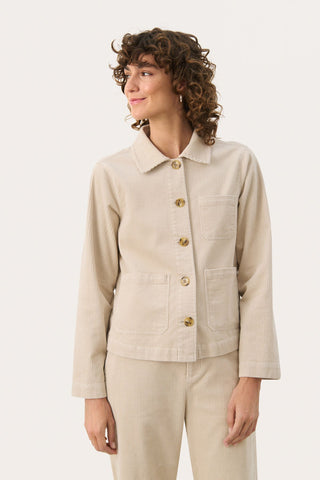 Part Two Corduroy Jacket Beige Lone - MMJs Fashion