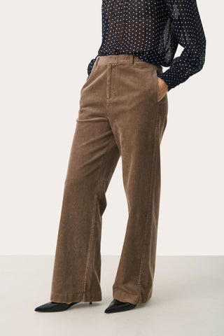 Part Two Corduroy Trousers Brown Clarisse - MMJs Fashion