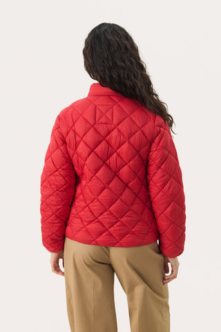 Part Two Padded Short Jacket Red Olia - MMJs Fashion