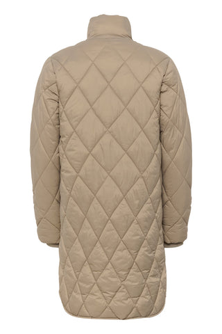 Part Two Quilted Coat Beige Olilas - MMJs Fashion