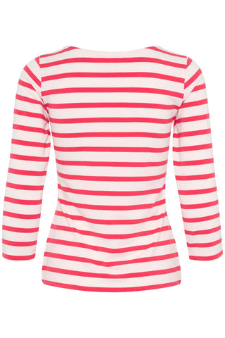 Part Two Striped Top Red White Emel - MMJs Fashion