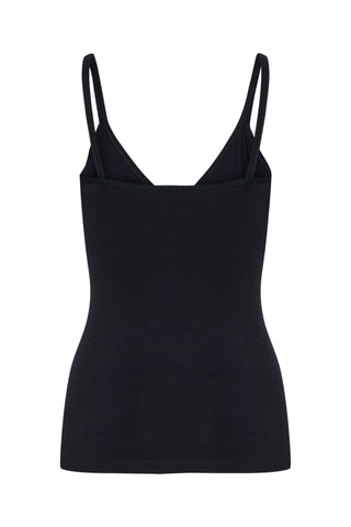 Part Two V Neck Vest Top Navy Blue Hydda - MMJs Fashion