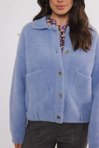 Rino & Pelle Blue Boxy Fit Jacket Bubbly - MMJs Fashion