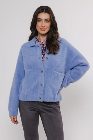 Rino & Pelle Blue Boxy Fit Jacket Bubbly - MMJs Fashion