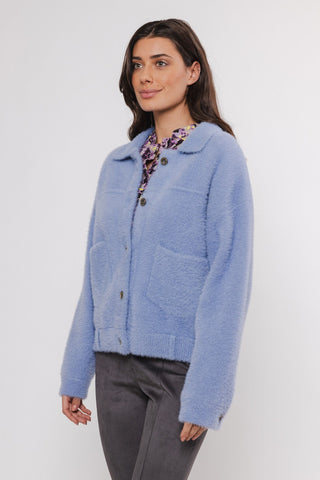 Rino & Pelle Blue Boxy Fit Jacket Bubbly - MMJs Fashion
