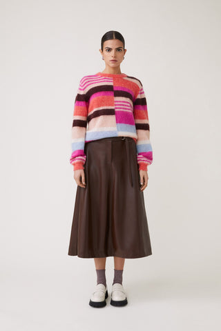 Suncoo Colour Block Jumper Pink Blue Brown Prioris - MMJs Fashion