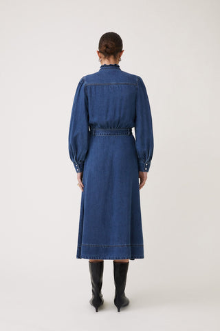 Suncoo Denim Shirt Dress Blue Chona - MMJs Fashion