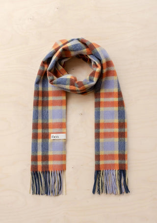 TBCo Lambswool Scarf in Lilac Multi Check - MMJs Fashion