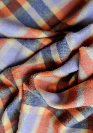 TBCo Lambswool Scarf in Lilac Multi Check - MMJs Fashion