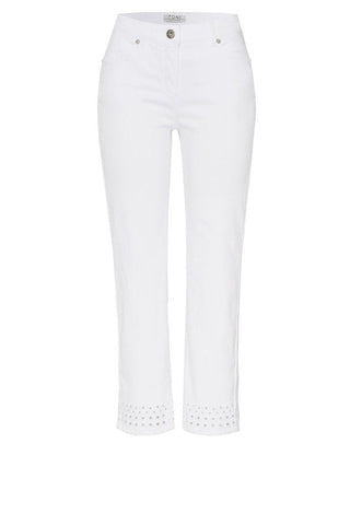 Toni White Cropped Jeans Perfect Shape Fun - MMJs Fashion