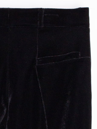 Vilagallo Black Velvet Wide Leg Trousers - MMJs Fashion