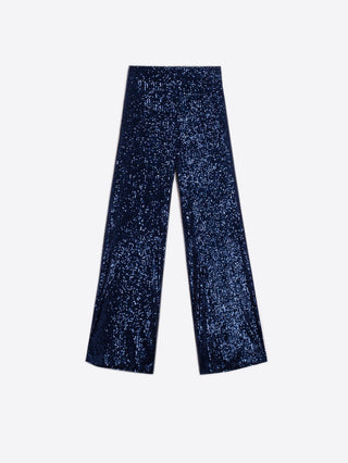 Vilagallo Sequin Trousers Navy Blue Venus - MMJs Fashion