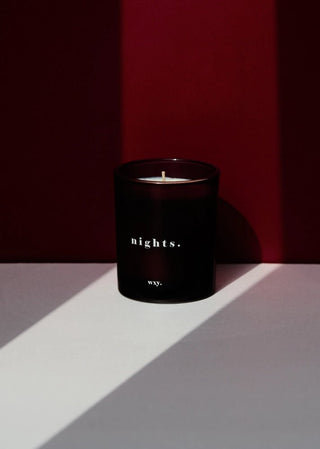 wxy. Nights 7oz Candle - Bourbon & Tobacco Leaf - MMJs Fashion