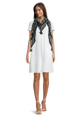 Betty Barclay Broderie Anglaise Dress White - MMJs Fashion