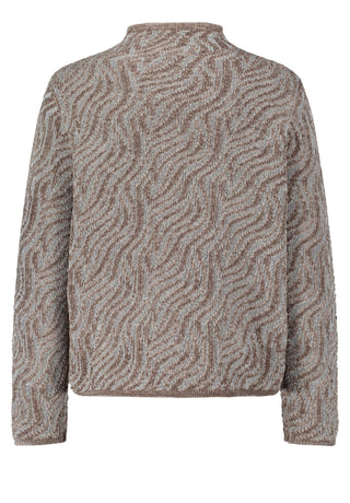 Betty Barclay Jumper in Brown Swirl Pattern - MMJs Fashion