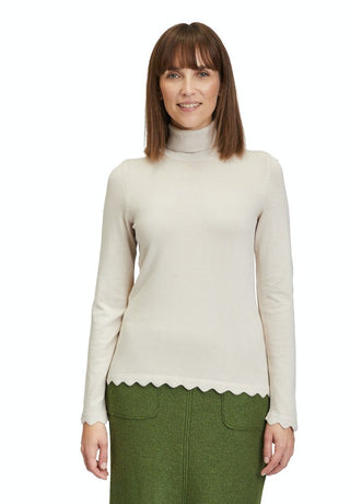 Betty Barclay Polo Neck Jumper in Beige - MMJs Fashion