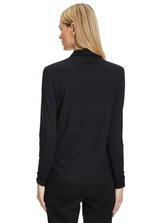 Betty Barclay Polo Neck Top Black - MMJs Fashion