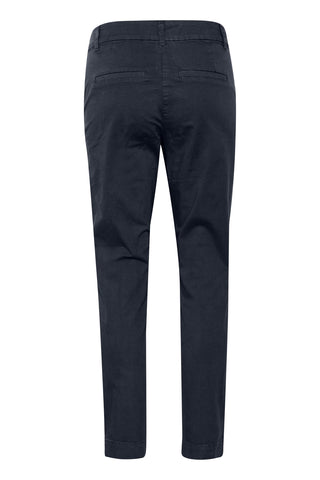 Kaffe Navy Blue Chino Trousers KAmette - MMJs Fashion